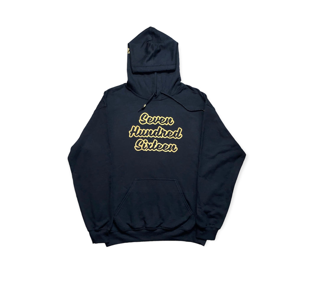 716 LW Hoodie Black/Gold